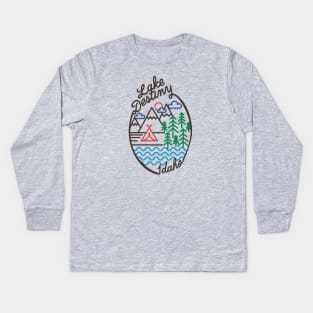 Lake Destiny, Idaho Kids Long Sleeve T-Shirt